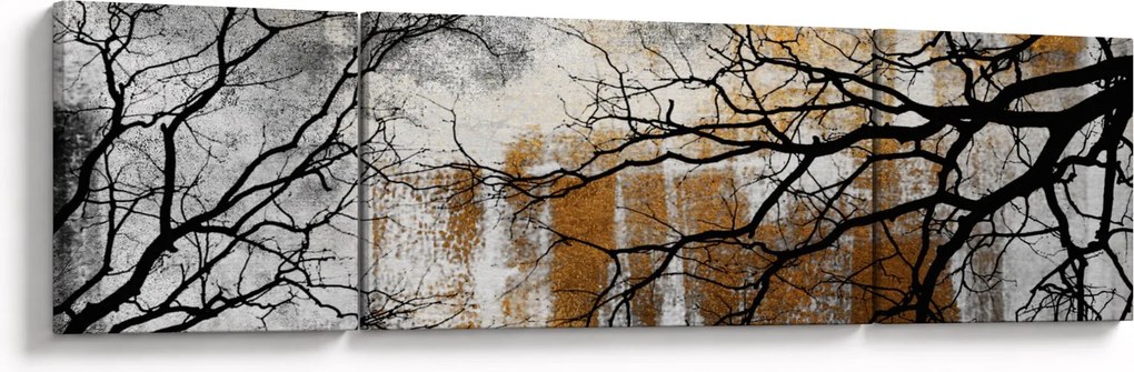 Obraz - Sylwetki drzew (170x50 cm)
