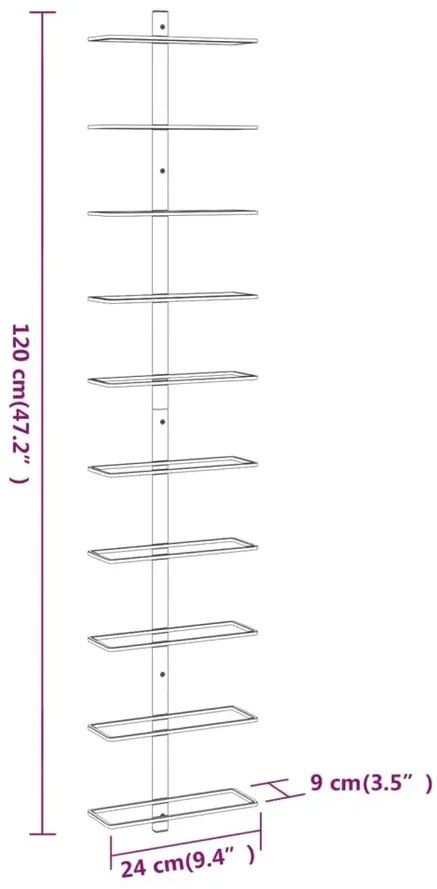 Biały minimalistyczny uchwyt ścienny W9-T40