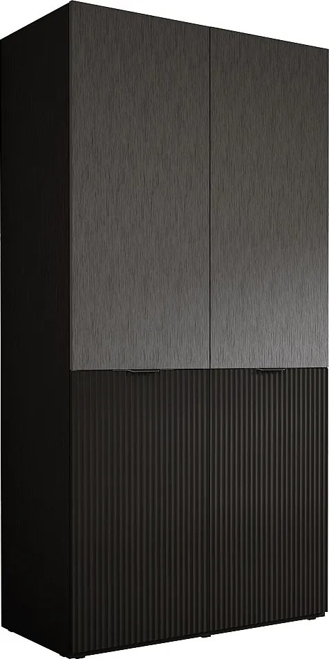 Szafa: Grafitowa czerń, 100 x 200 x 51 cm