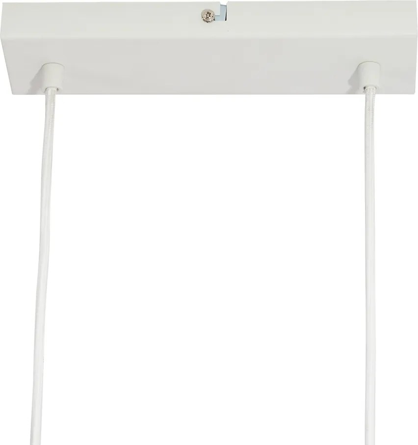 Smart hanglamp hout met wit langwerpig 6-lichts incl. Wifi GU10 - Jeana Straight