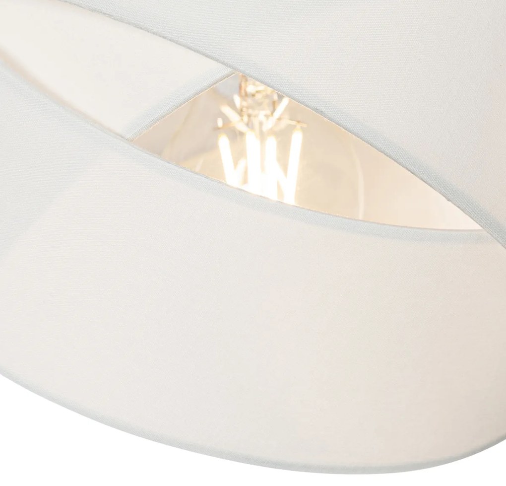 Nowoczesna lampa wisząca biała 3-światłowa - Cloth Nowoczesny Oswietlenie wewnetrzne