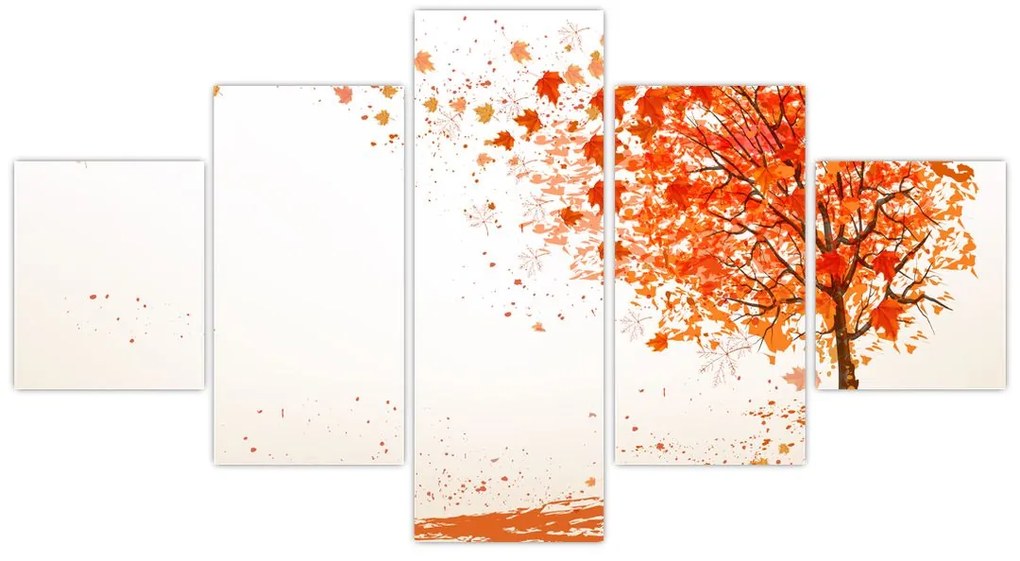 Obraz - Drzewo na wietrze (125x70 cm)