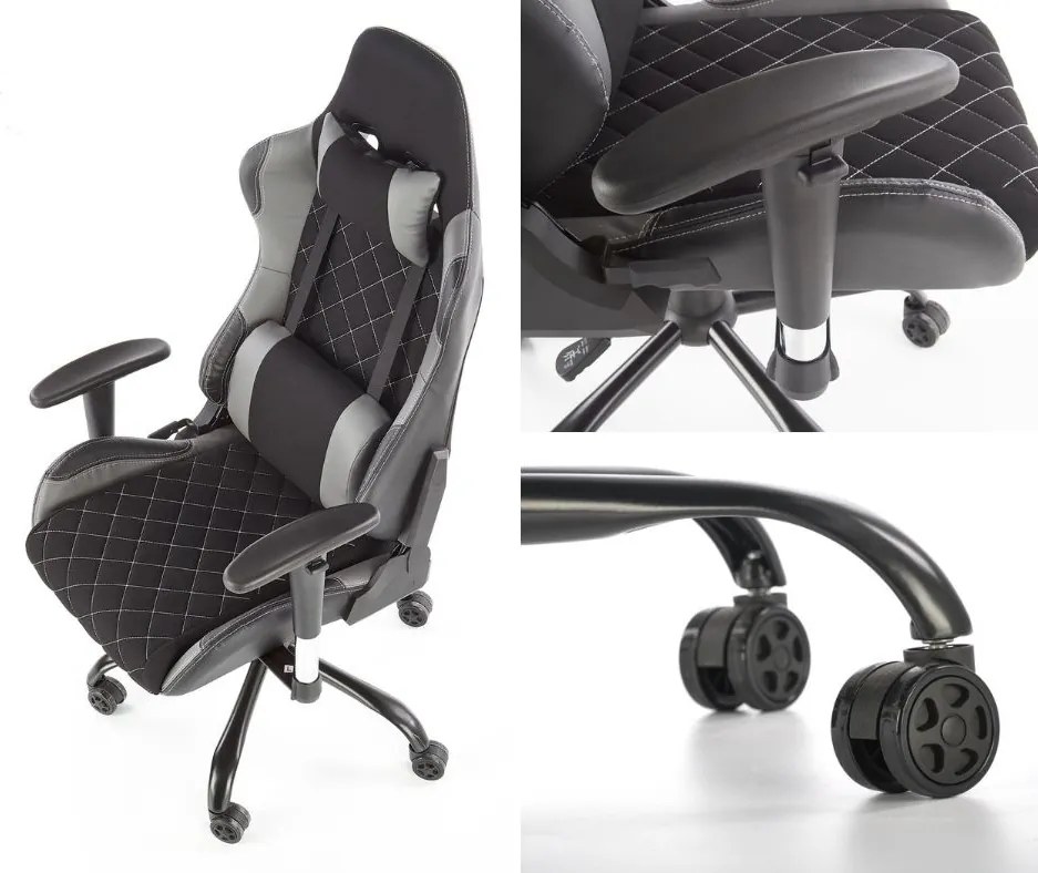 Gamingowy fotel z regulowanymi podłokietnikami Drake