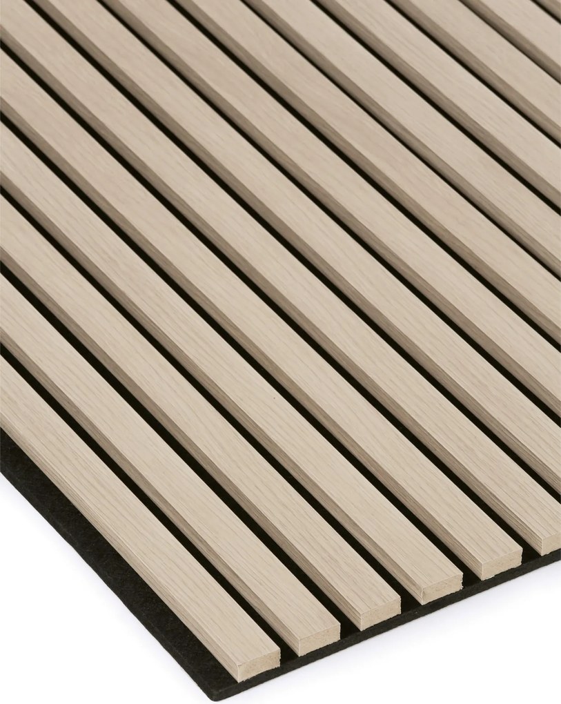 Drewniany panel akustyczny, 2400 x 600 mm, B2BP008, dąb sonoma
