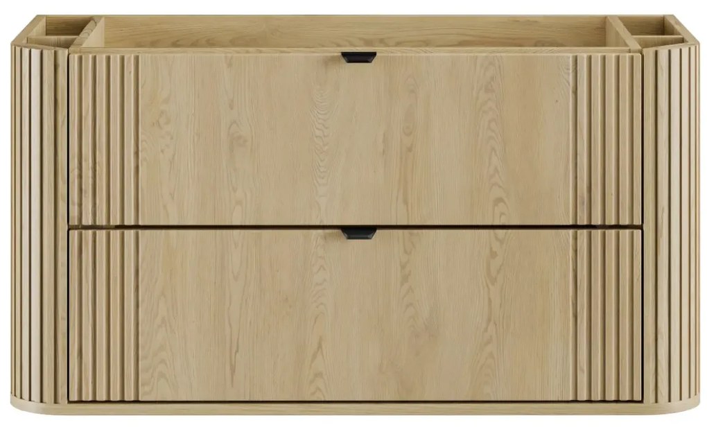 Szafka pod umywalkę OVALIA CREMONA 2S 100cm dąb cremona z umywalką wpuszczaną PURE COMAD