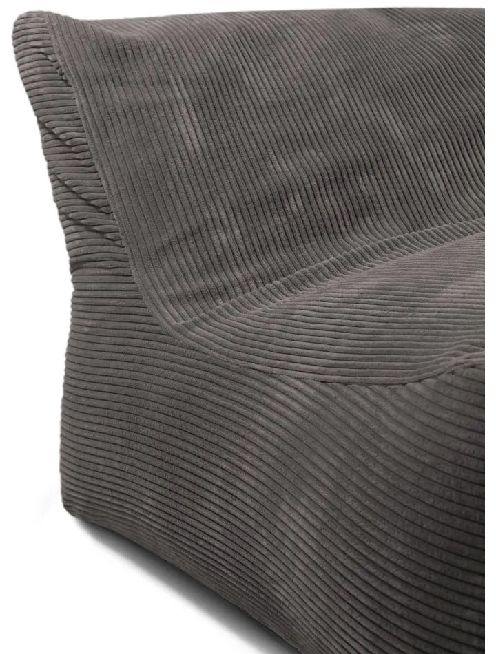 Czarny sztruksowy worek do siedzenia Sofa Lounge – SLOWDOWN