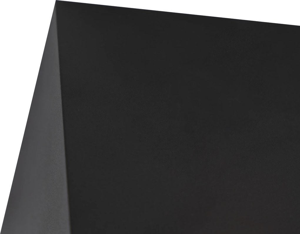 Designerski reflektor czarny kwadratowy - Box