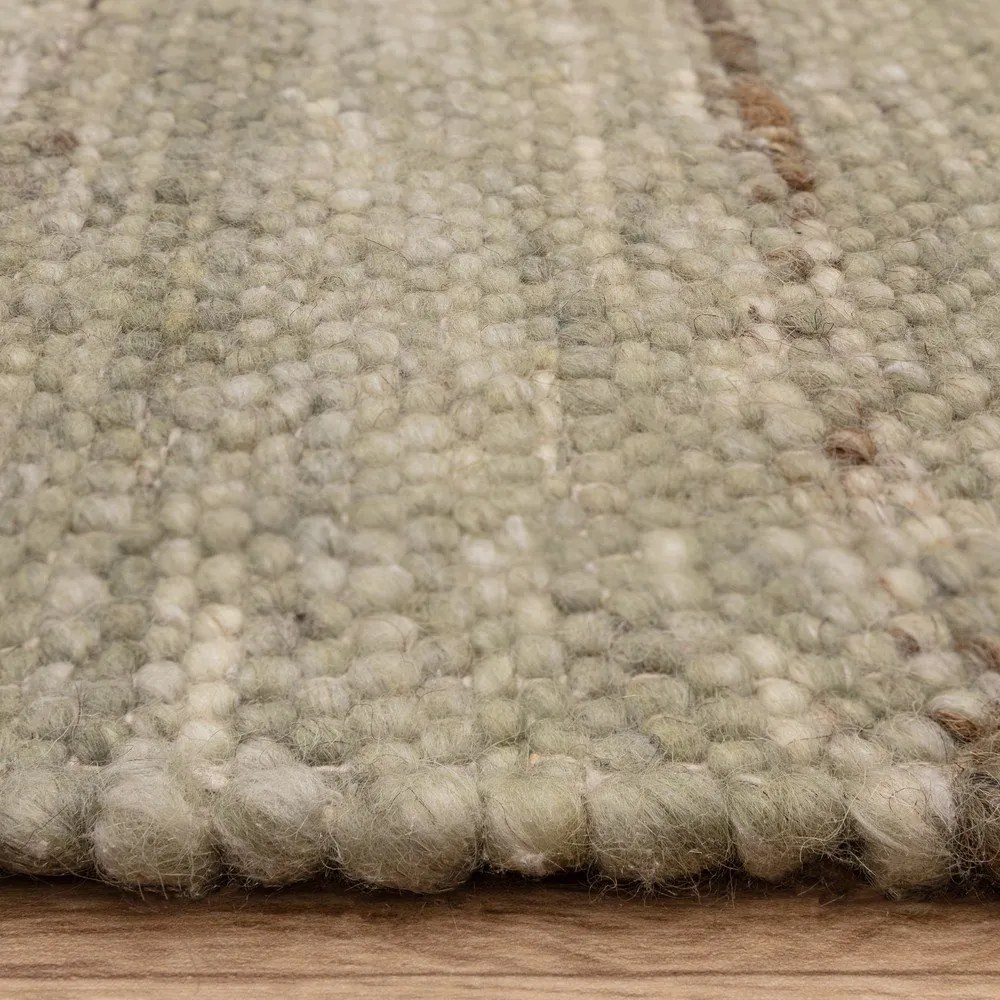 Dywan z mieszanki wełny dwustronny/tkany ręcznie w kolorze khaki 160x230 cm Birkdale Pistachio – Asiatic Carpets