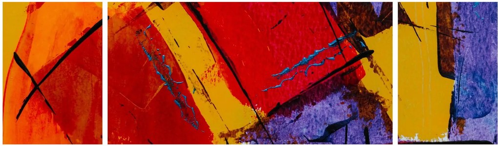 Obraz abstrakcji (170x50 cm)