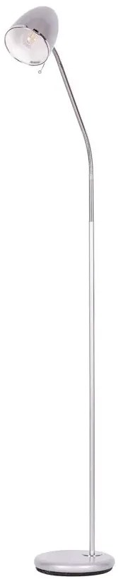 Srebrna metalowa lampa podłogowa - S883-Mozino