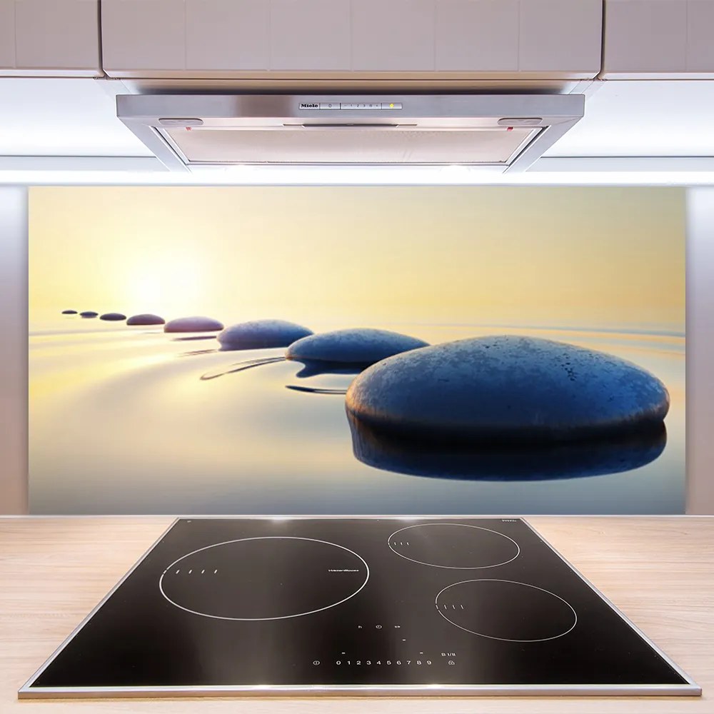 Szkło nad Blatem Harmonia Zen: Kamienie i Woda