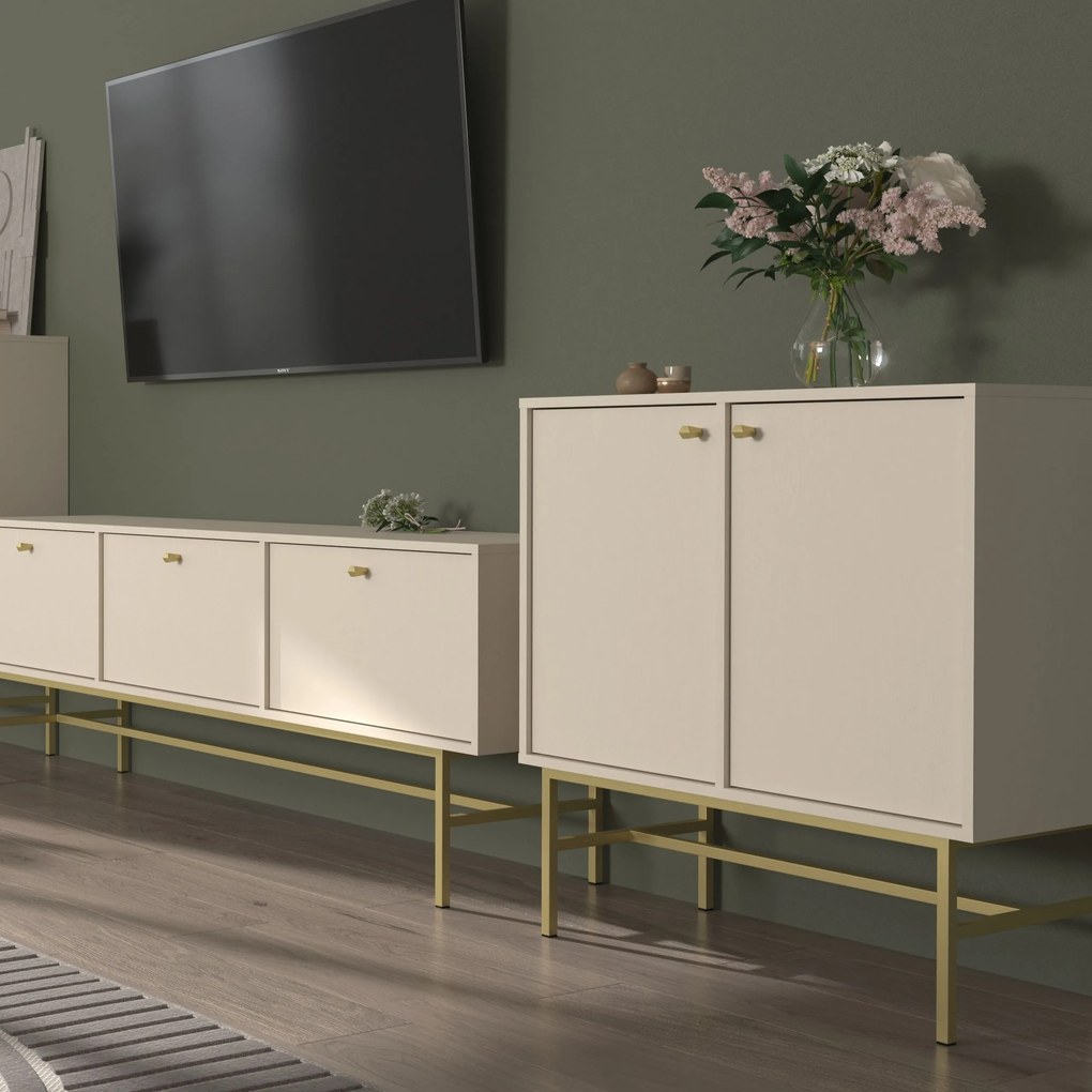Komoda TORINO 84 cm do Salonu Sypialni Odcienie beżu