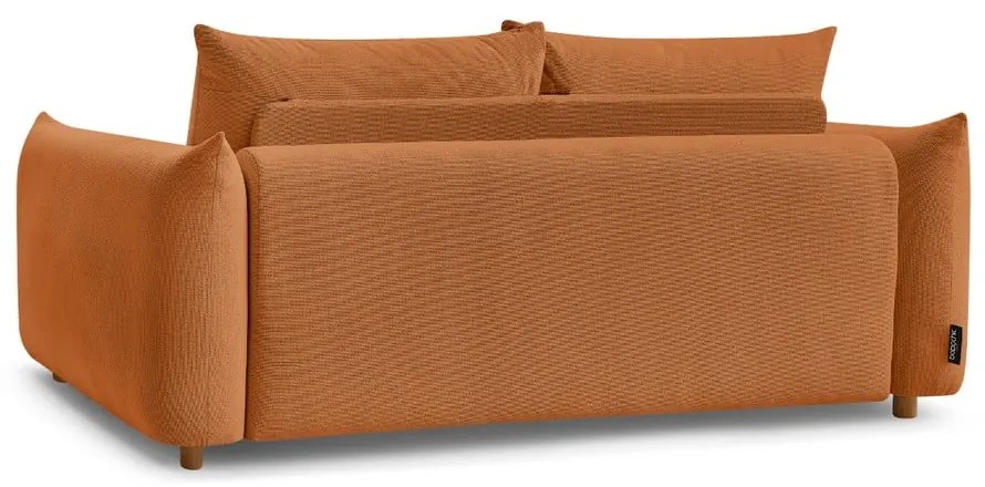 Pomarańczowa rozkładana sofa 214 cm Ernest – Bobochic Paris