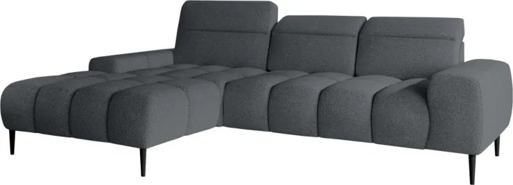 Narożnik GIANO S układ L Lewostronny z elektryczną regulacją siedziska w ktaninie AUSTIN 20 WERSAL