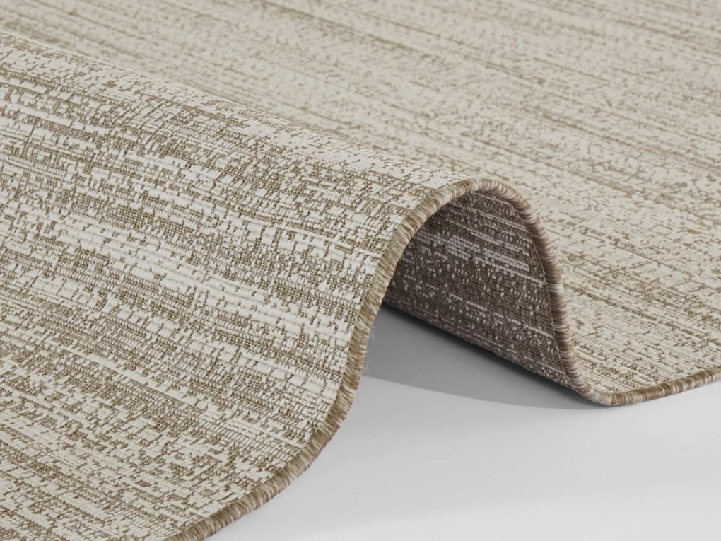 Dywan dwustronny zewnętrzny Gemini brązowo-kremowy 240 cm x 340 cm