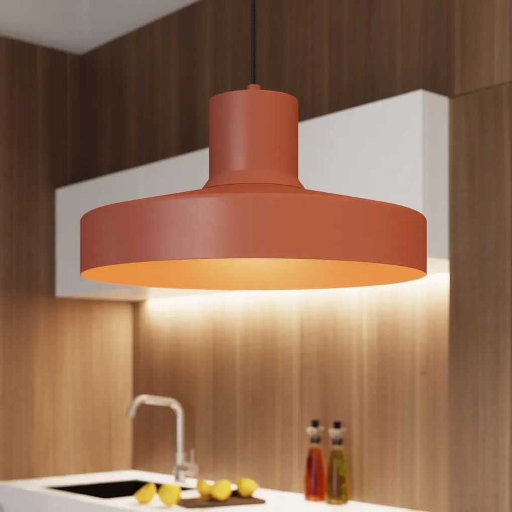 Lampa wisząca BILO ochra czerwona SOLLUX  LIGHTING