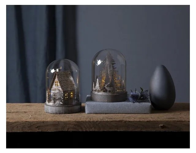 Brązowa świąteczna dekoracja świetlna ø 12,5 cm Kupol – Star Trading