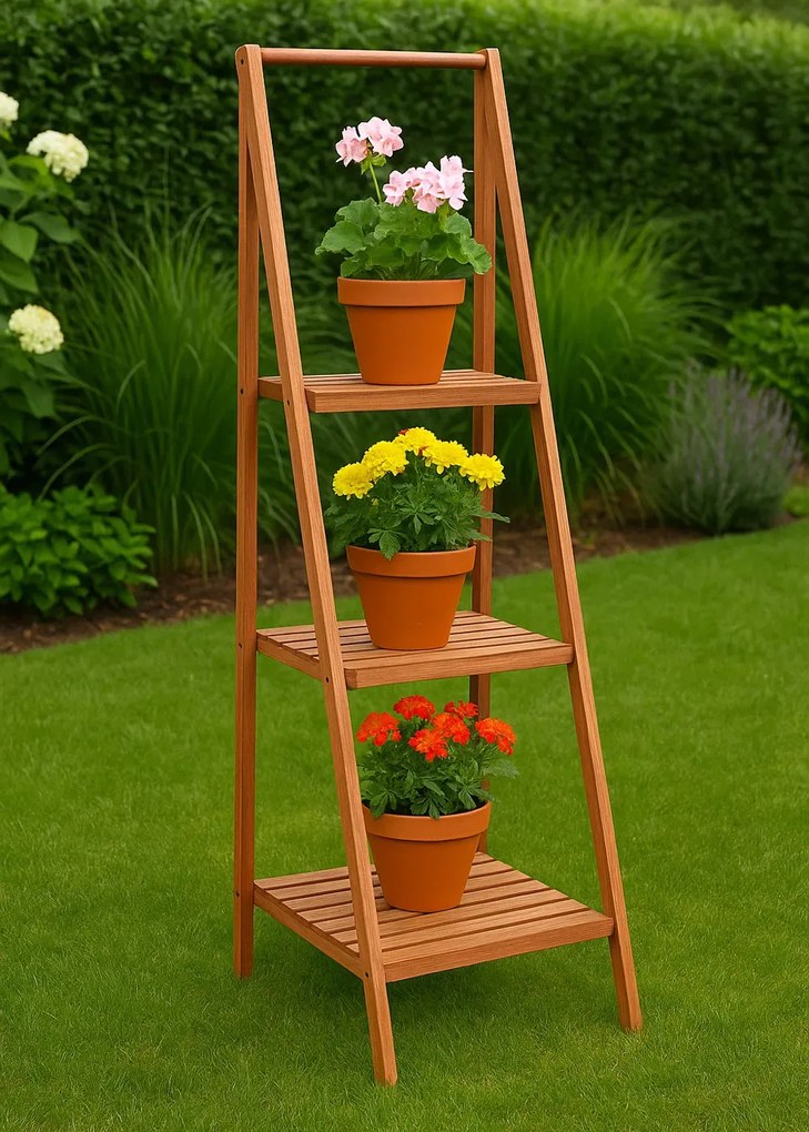 Regał na kwiaty z drewna cedrowego C3-B69