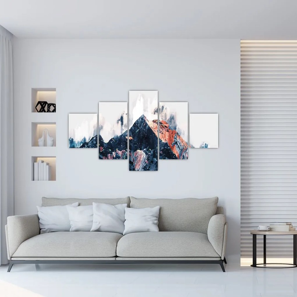 Obraz - Abstrakcyjna góra (125x70 cm)