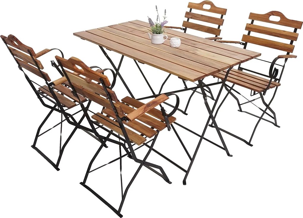 Zestaw do ogródka piwnego MCW-J40,  kolor naturalny