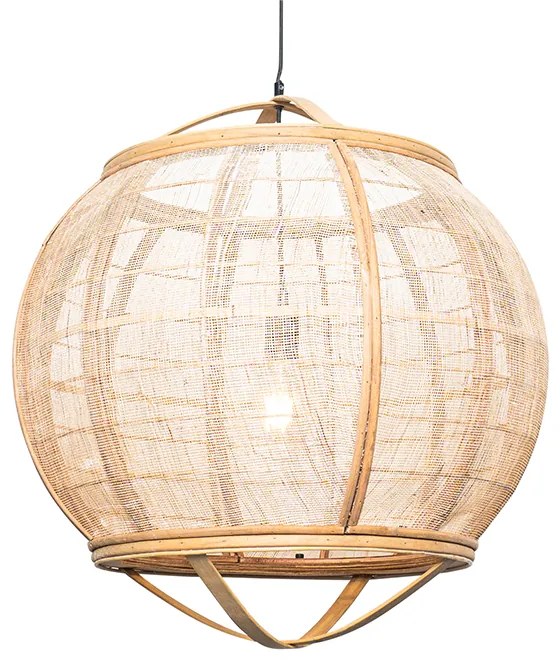 Orientalna lampa wisząca brązowa 58 cm - Pascal