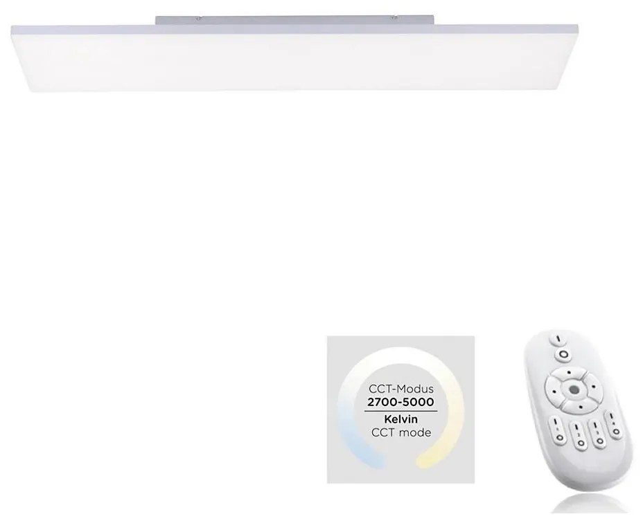 Leuchten Direkt 15553-16 - LED Plafon ściemnialny CANVAS LED/20W/230V + Pilot