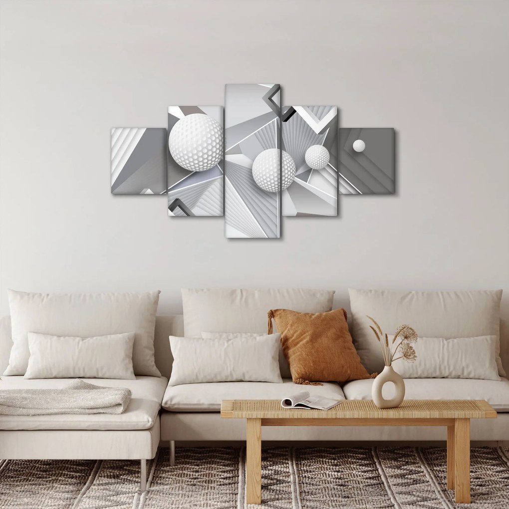 Geometryczny abstrakcyjny obraz (125x70 cm)