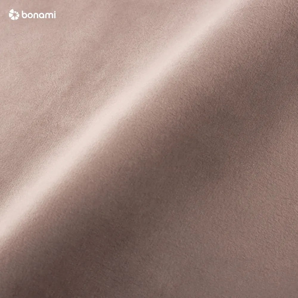 Brązowoszara sofa z aksamitnym obiciem Scandic Magic, szer. 230 cm