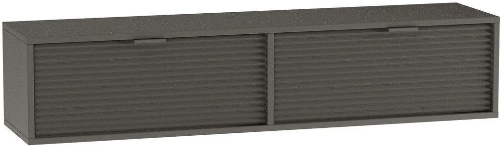 Czarna ryflowana szafka pod tv N1-Z98