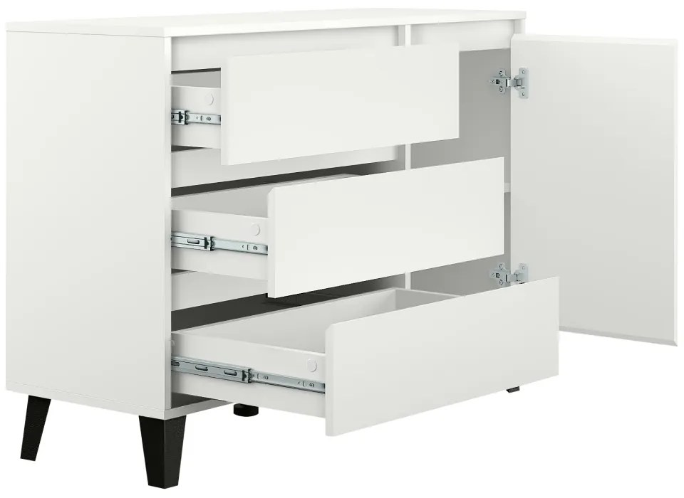 Komoda BOGAN 1D3S, biały