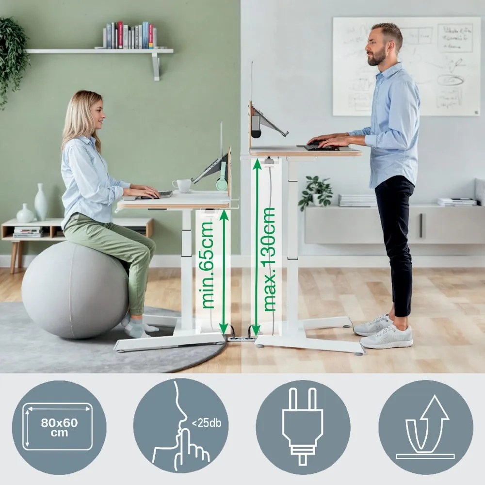 Regulowane ergonomiczne biurko Ergo – Leitz