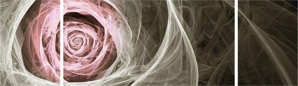 Obraz - Abstrakcyjny róż jasnoróżowy (170x50 cm)