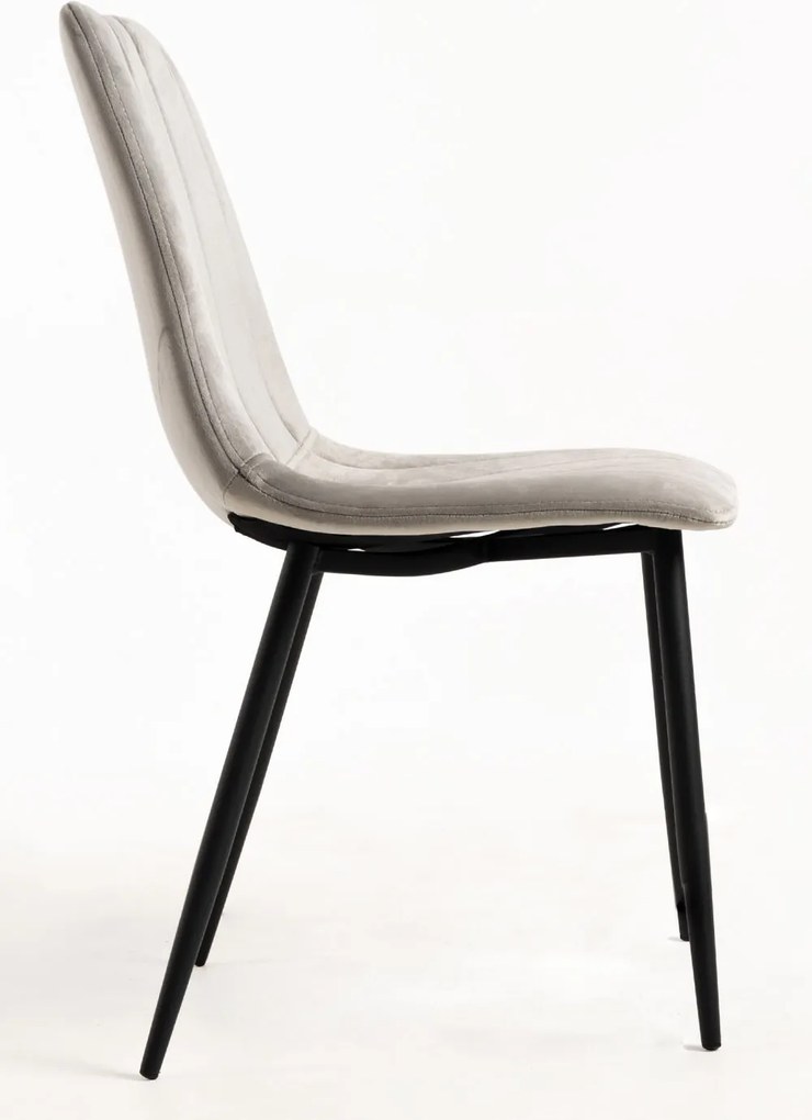 Zestaw 4 Krzese Liny Aksamitne