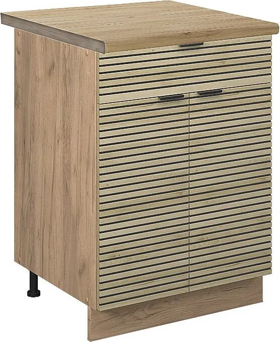 Szafka dolna do kuchni panel dębowy 60x60x82 fame-line