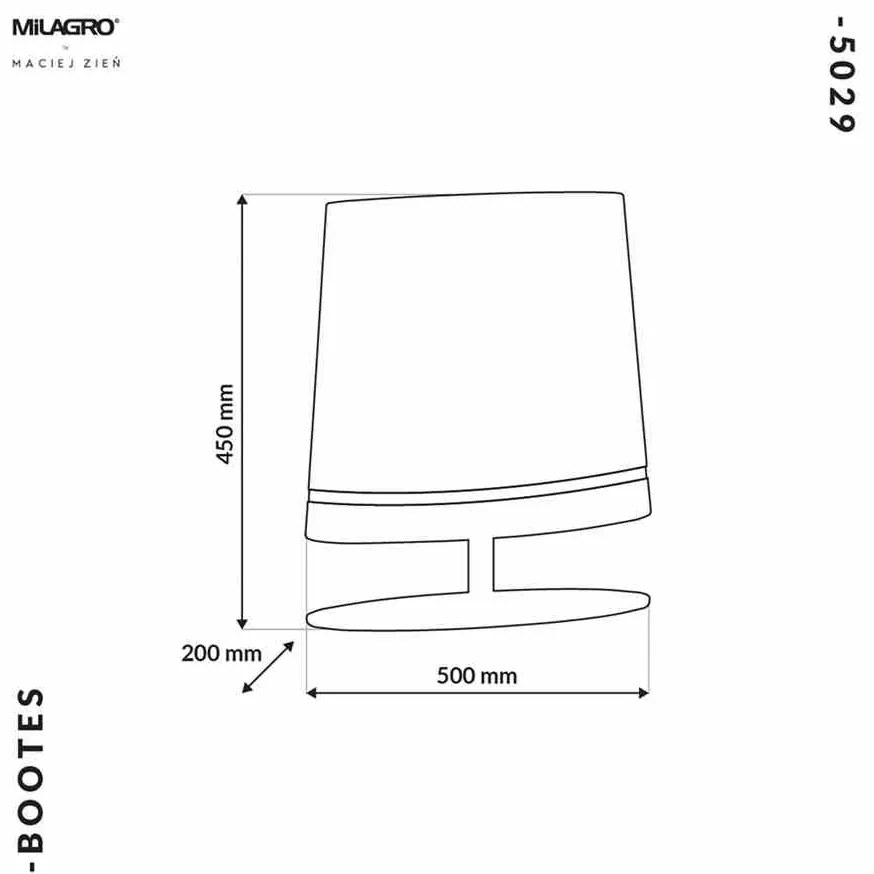 Lampa Stojąca BOOTES 1xE27, biała i złota