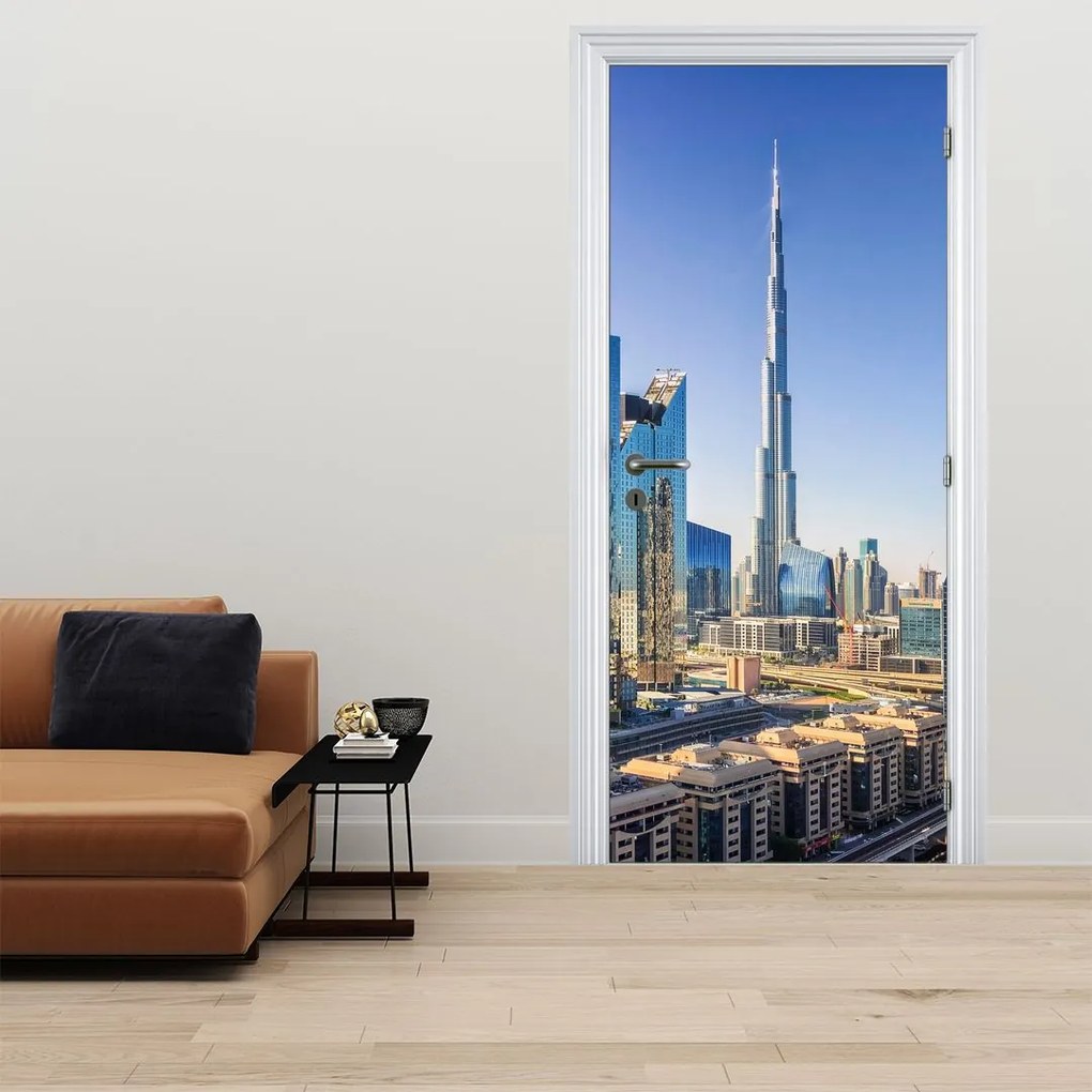 Fototapeta na drzwi - Dubaj rano (95x205cm)