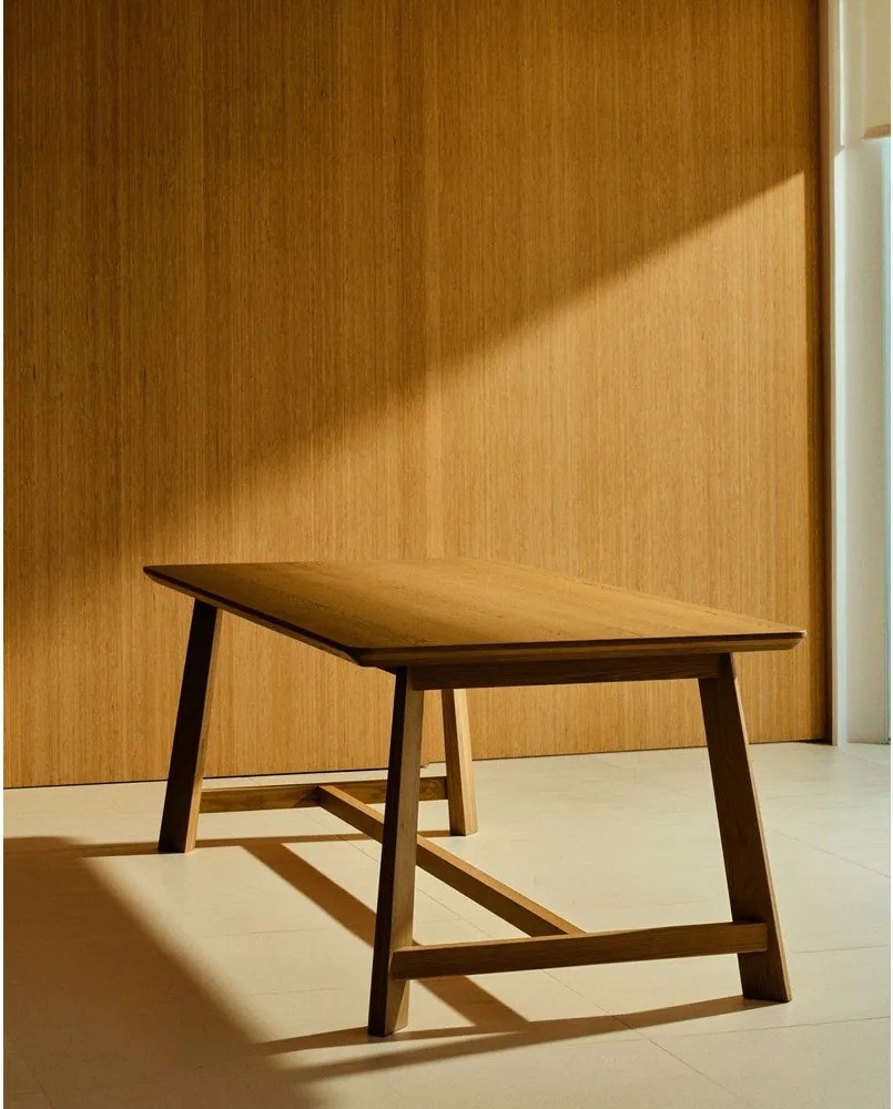 Stół z blatem w dekorze dębu 100x220 cm Idun – Kave Home