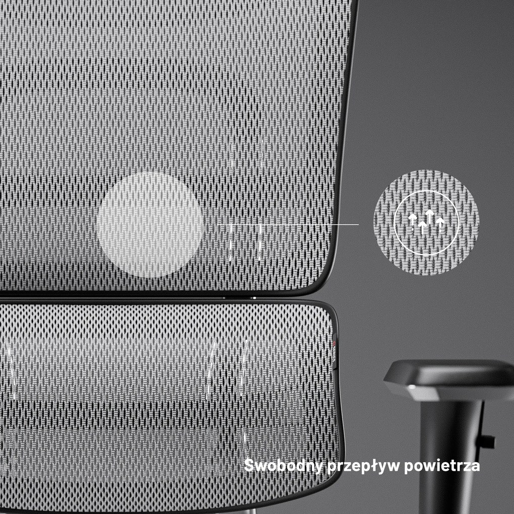 Fotel ergonomiczny Diablo V-Master, czarno-biały