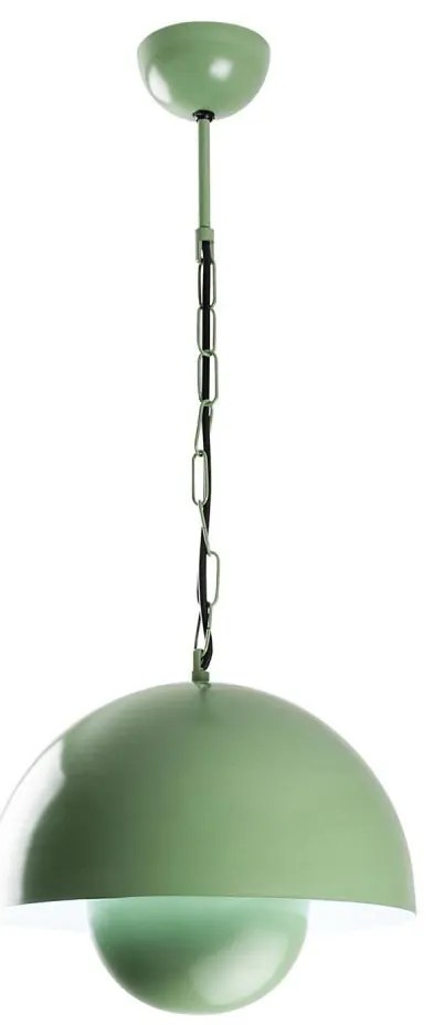 Żyrandol na lince KURE 1xE27/40W/230V zielony
