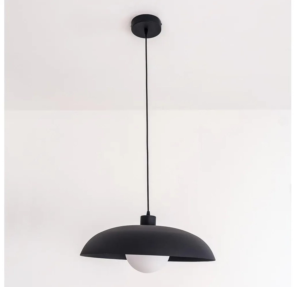 Lampa wisząca na przewodzie ECLIPSE 1xE27/15W/230V czarna