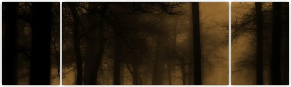 Obraz - Ciemny las (170x50 cm)