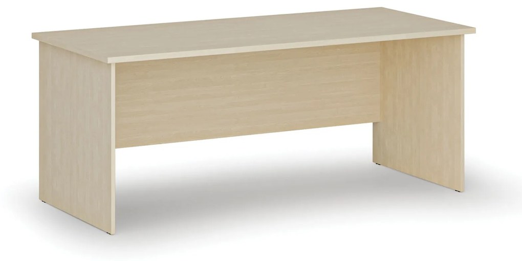 Biurko proste PRIMO WOOD, 1800 x 800 mm, brzoza