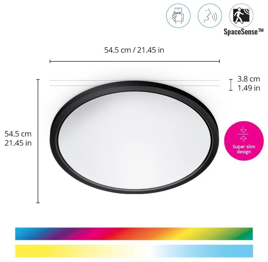 Inteligentna lampa sufitowa LED 32 W SuperSlim – WiZ