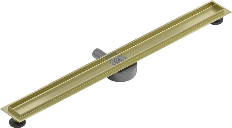 Mexen Flat 360° korpus do odpływu liniowego obrotowy 100 cm, złoty szczotkowany - 1A40100