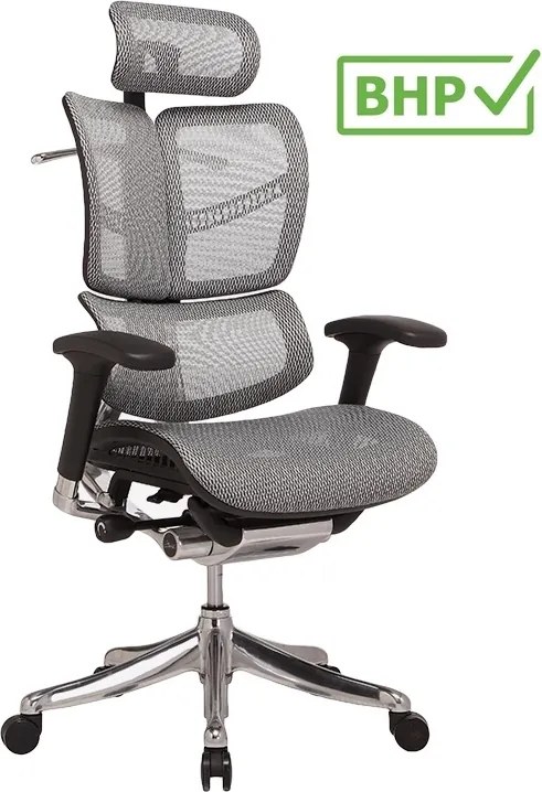 Fotel ergonomiczny z siatki ErgoFly Fly, zgodny z normą BHP