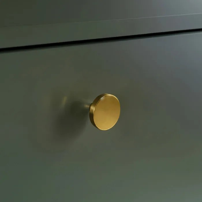 Komoda do Salonu Sypialni SOFT 154 cm Zielona Ryflowana Dwudrzwiowa z Szufladami Nowoczesna