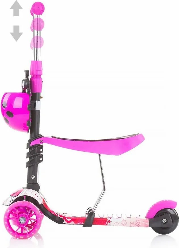 Chipolino Hulajnoga z pałąkiem Kiddy Evo 3w1, Lollipop