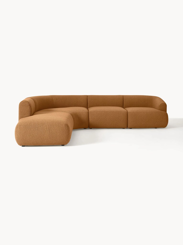 Narożna sofa modułowa Bouclé Sofia (4-osobowa)