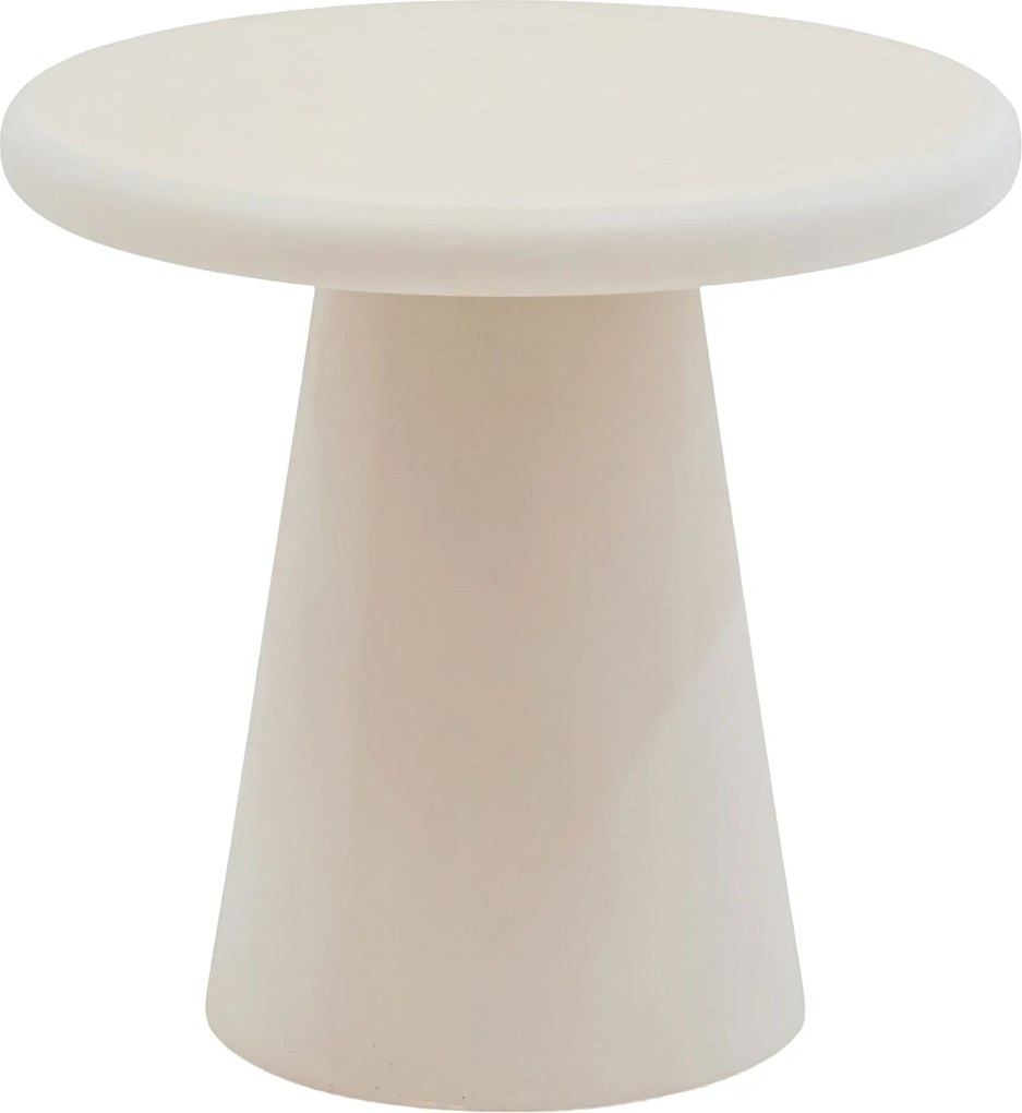 Stolik kawowy okrągły Clav 45 cm - beżowy