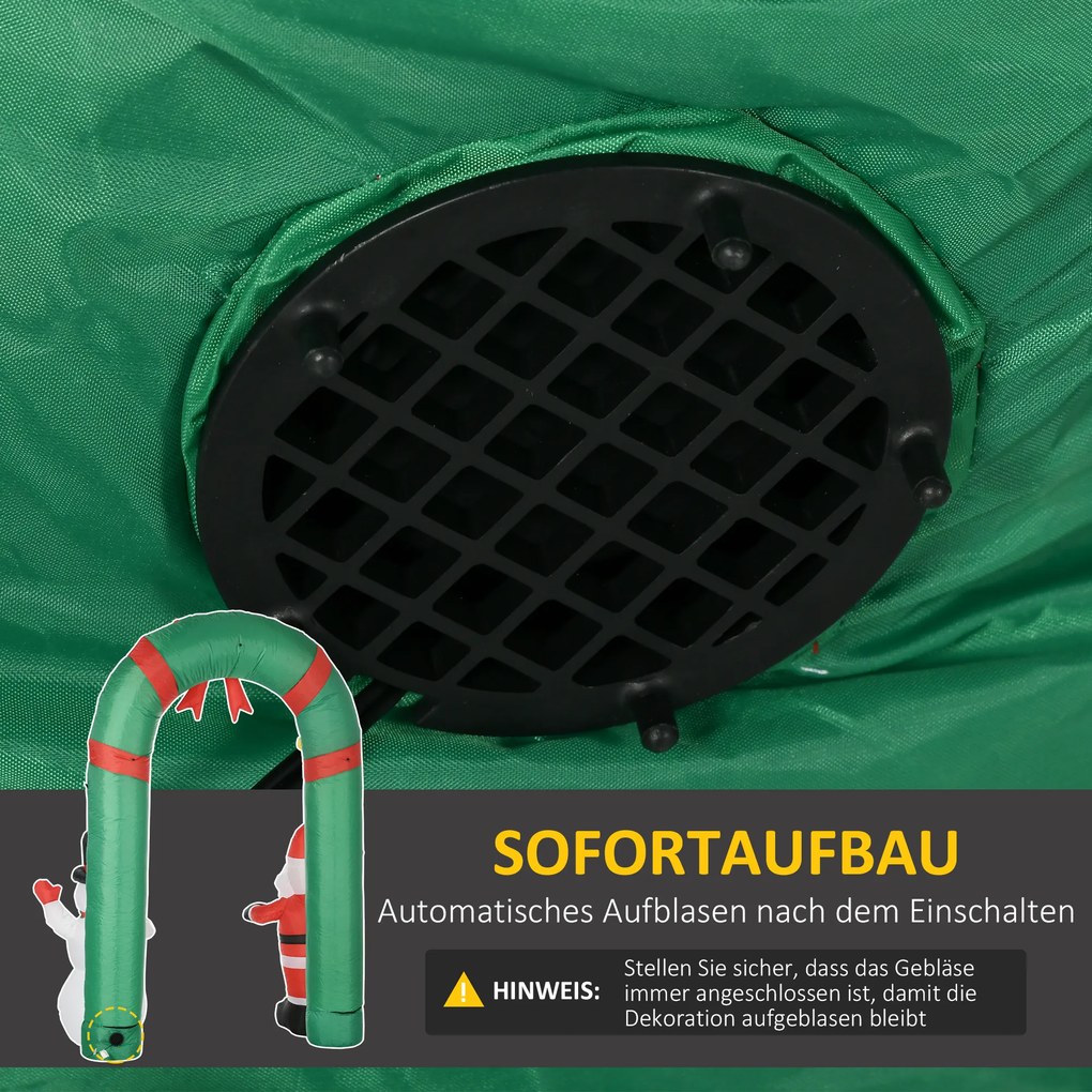 HOMCOM Świąteczna dekoracja łuku z oświetleniem LED | Aosom PL